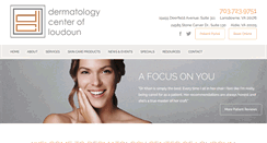 Desktop Screenshot of dermloudoun.com